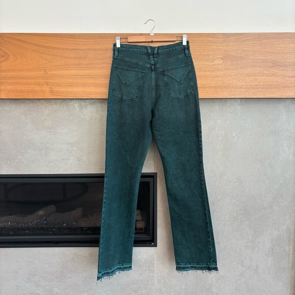 Hudson Faye Overdye Scarab High-Rise Bootcut Jeans, Size 28 - Picture 13 of 16